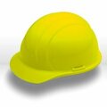 Erb Americana Safety Helments CAP STYLE: 4-POINT NYLON SUSPENSION WITH SLIDE-LOCK ADJUSTMENT, Yellow 19762